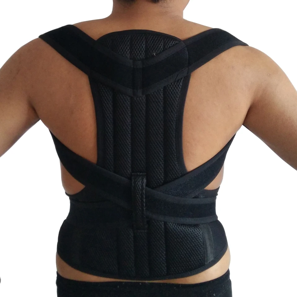 

Personal Health Care Steel Plate Neoprene Belt Posture Corrector Brace Shoulder Back Support Belt Corset For Women Men Plus Size