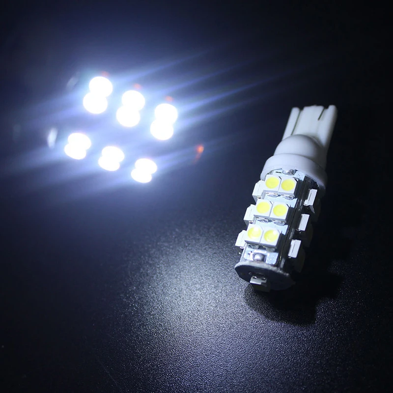  100x T10 28 Smd Led 168 194 W5W 1210 3528 Auto Car Led light LED Wedge Bulbs Light Lamp DC12V White Blue Red Yellow Green (5)