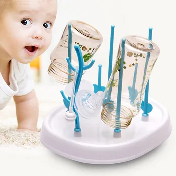 

New Hot Selling Baby Bottle Drying Rack Feeding Bottles Cleaning Drying Rack Storage Nipple Shelf Pacifier Feeding Cup Holder