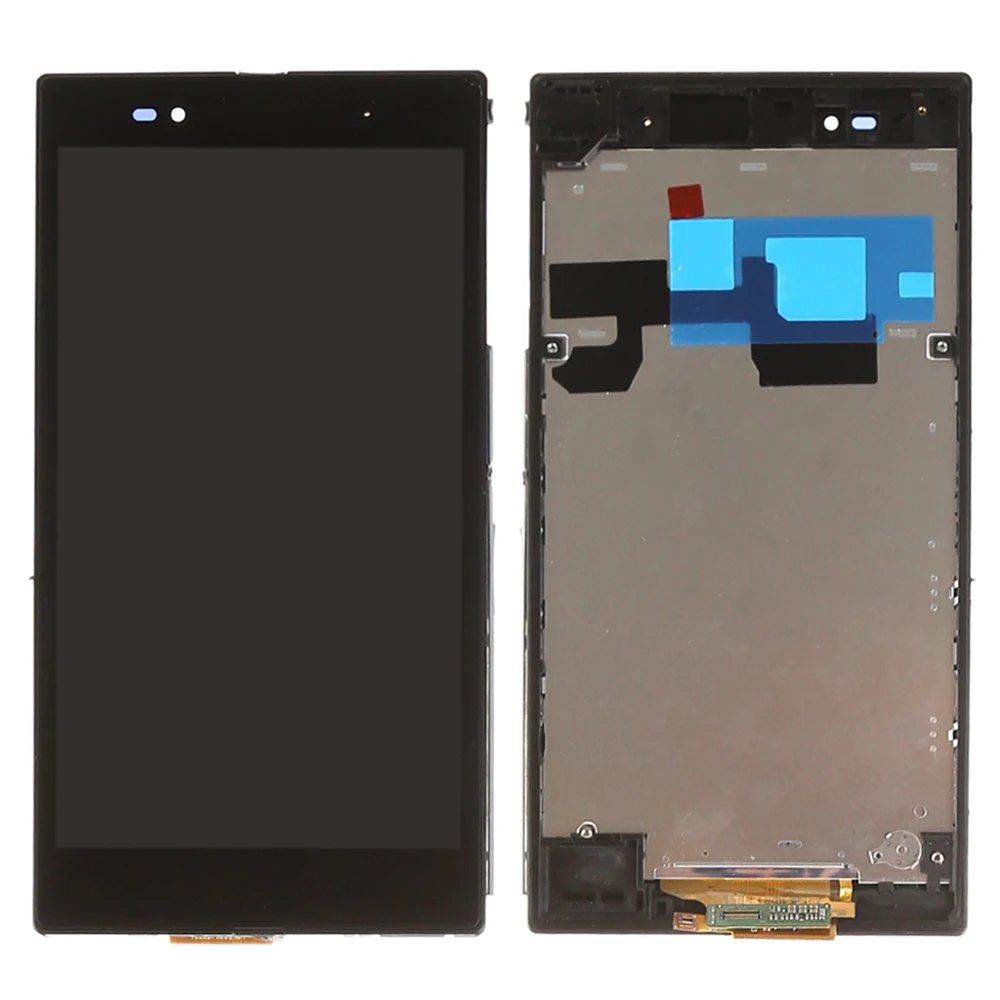 

For Sony Xperia Z Ultra XL39h XL39 C6802 C6806 LCD Display Touch Screen Digitizer Assembly With Frame, Black Free Shipping