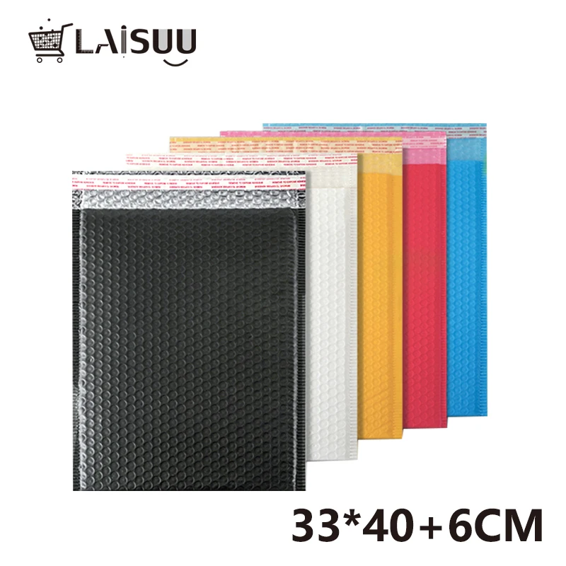 

33*40cm bubble envelope bag color PE co-extruded film clothing bubble bag shockproof foam express bag thickening bag