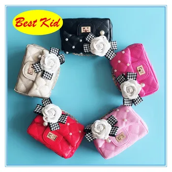 

BestKid Bags! Brand Flower Bead Purse for Childrens Baby Kids Small bags Toddlers Mini Messenger bags Little girls Bags SMT023