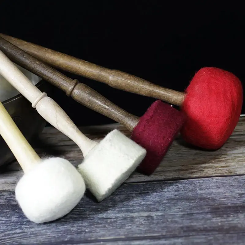 

High Quality Best Nepal Handmade Himalayan Singing Bowls Leather Stick Cloth Mallet