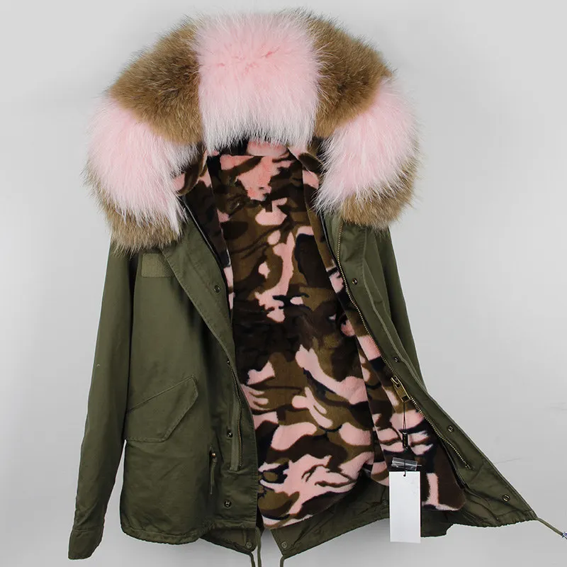 Брендовое пальто с натуральным мехом, парка, зимняя куртка для женщин, большой воротник из натурального меха енота, парки, теплое плотное зимнее пальто, женская верхняя одежда