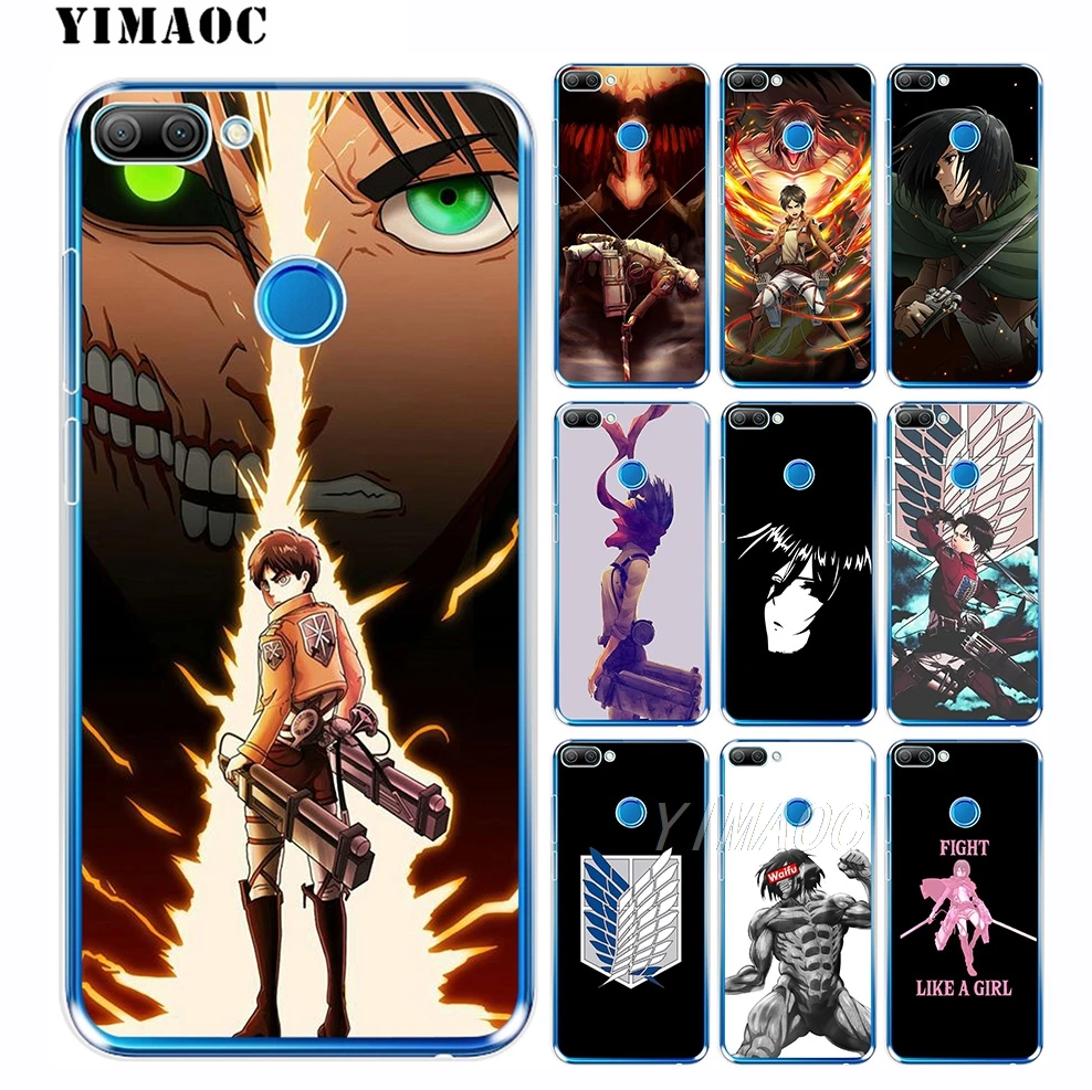 YIMAOC Attack On Titan Soft Case for Huawei Honor 10 9 8X 8C 8 7C 7X 7A Pro 6A Lite Note Nova 3i 3 2i Y6 Y7 Y9 Prime 2018 |