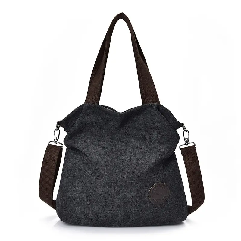 

2019 color Female bag Contracted the canvas hand the 10oz