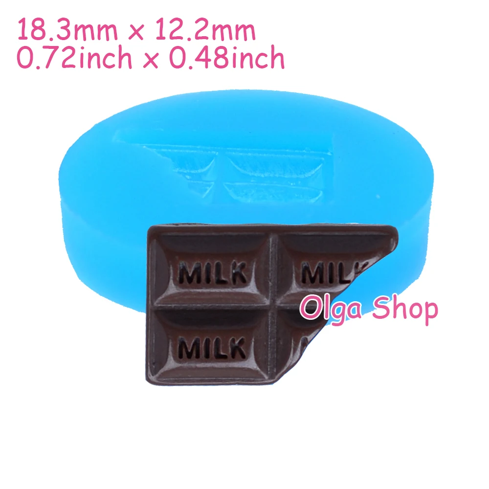 KYL002 18.3mm Bitten Chocolate Bar Silicone Mold Oven Safe Mold Cake