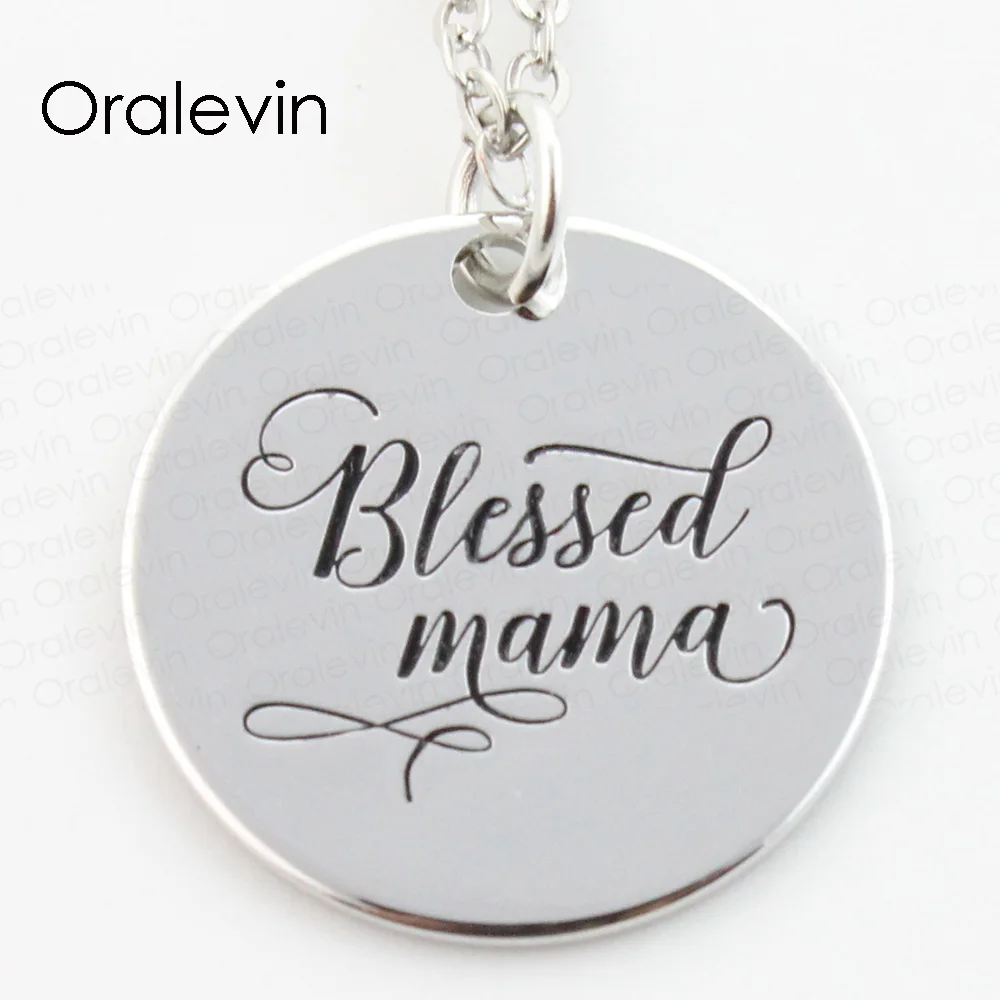 

Blessed Mama Charms Necklace Lover Gift Jewelry 10Pcs/Lot,#LN254