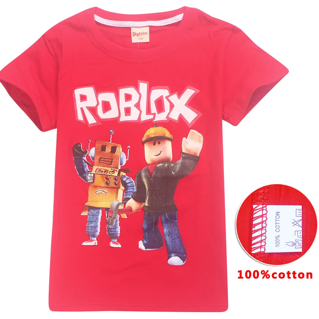 gaming Print short Sleeve Cotton Fashion Kids T-shirt Boys T Shirt Spring O-neck Casual Girls Tees Size 6 8 10 12