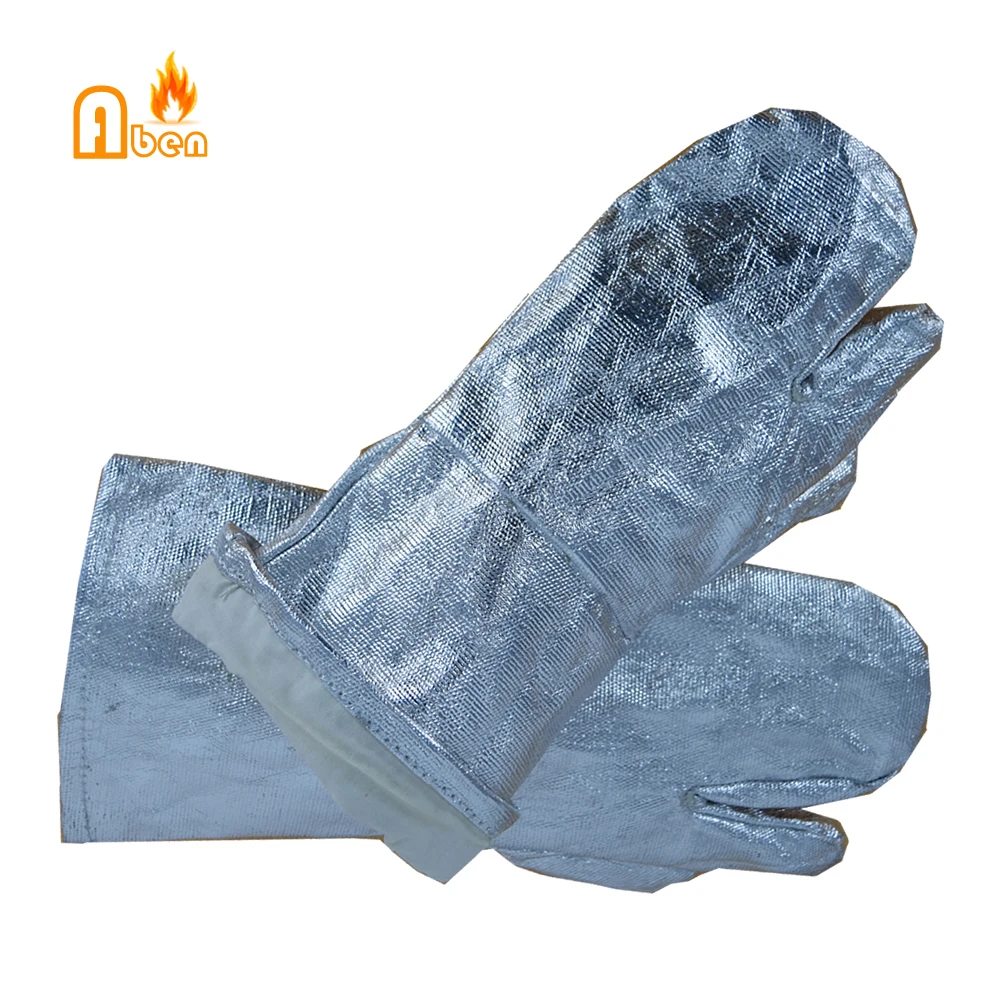 1000 градусов три пальчикового типа теплоизоляция материал алюминий теплоизолированные перчатки