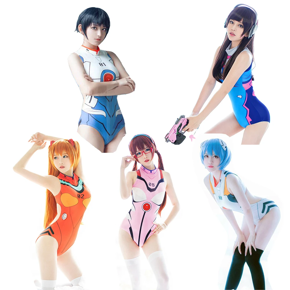 Купальник из ЭВА купальник для косплея OW D.VA купальный костюм с открытой спиной