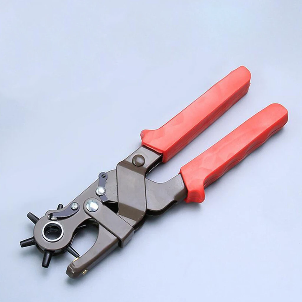 Heavy Duty Rotary Leather Hole Punch Set for Belts Watch Band Straps Collars