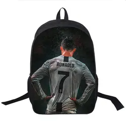 2019 Горячая Криштиану Роналду CR7 школьный рюкзак для детей, мальчиков Модная одежда для девочек Сумка подарок-сюрприз школьные ранцы