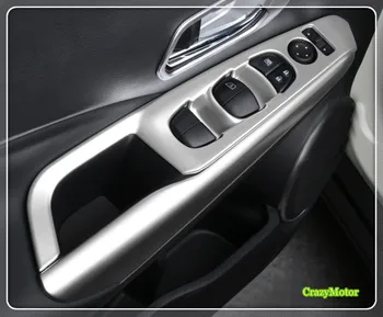 

For Left-hand Drive For Nissan Kicks 2016 17 2018 Auto Matte Inner Window Lift Button Switch Decoration Frame Cover 4* Stickers