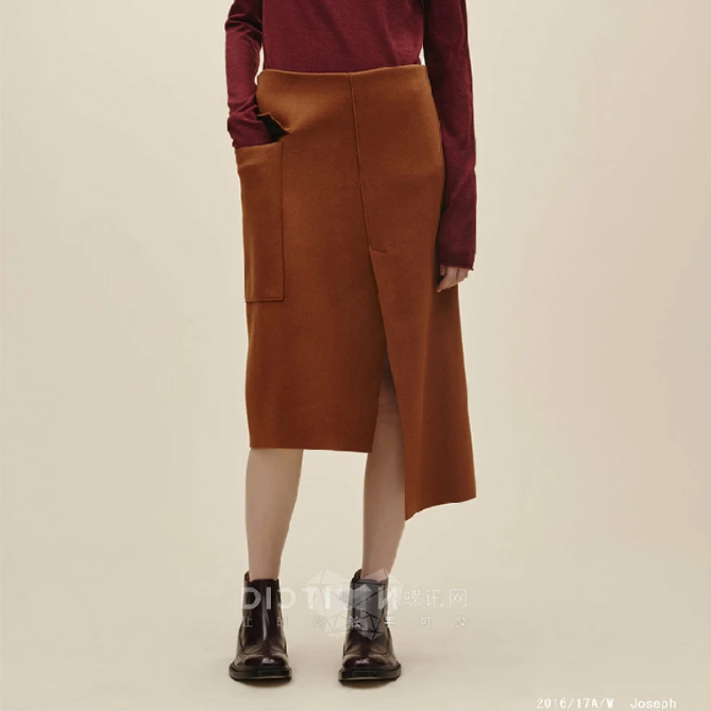 

Customize Womens New Fashion Autumn Winter Irregular Wool Skirt Asymmetrical Split Skirts Ladies Plus Size Wool A-Line Skirts