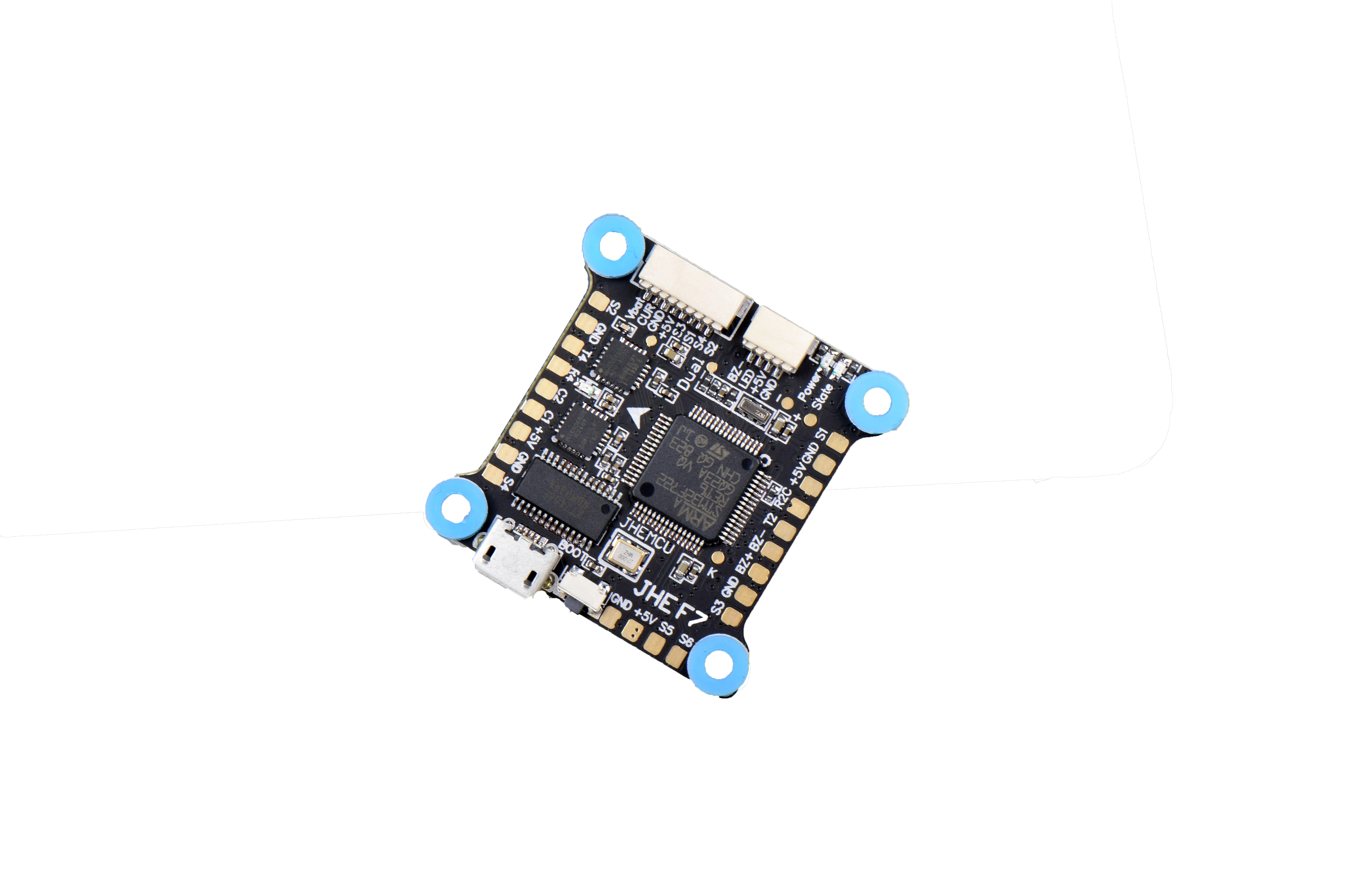 Контроллер полета JHEMCU 30 5x30 5 мм с двойным гироскопом F7 AIO OSD в 8 BEC и черная коробка