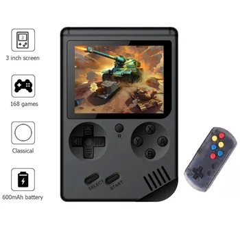

RS-6A Game Console 8 Bit Retro Mini Pocket Player +Handle Built-in 168 Classic Games Best for Child Nostalgic Player