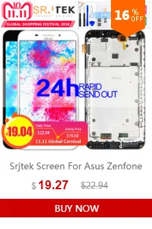 Srjtek для Asus Zenfone Selfie ZD551KL Z00UD сенсорный экран дигитайзер сенсор запасная Передняя стеклянная панель части черный 5,5''