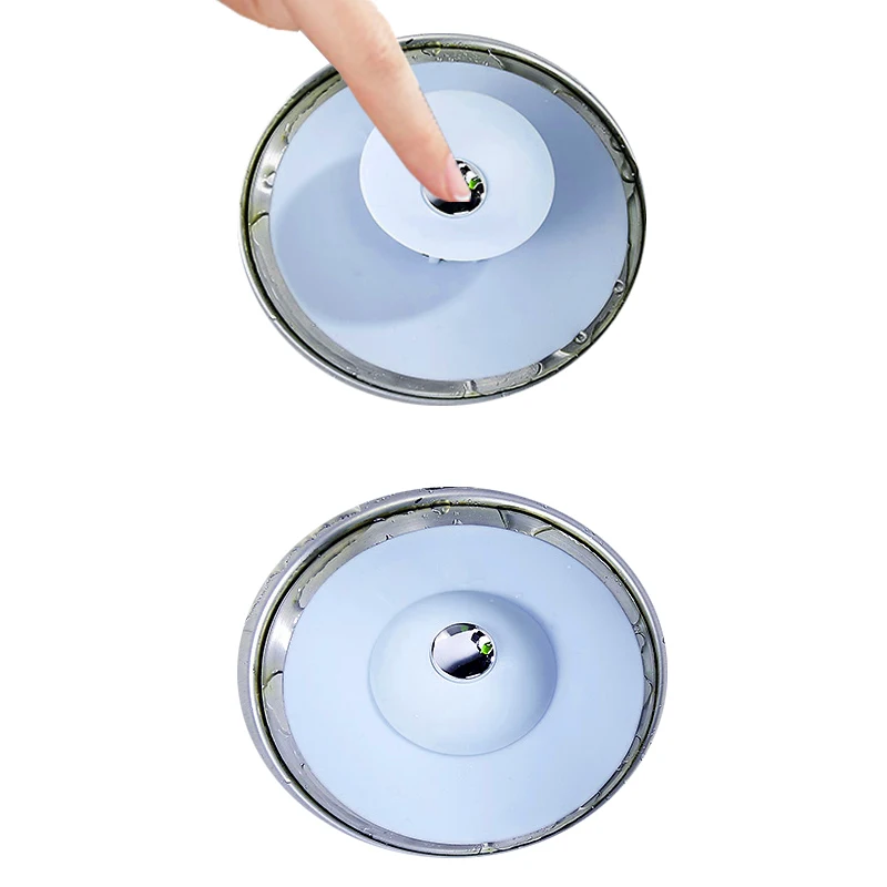 

Silicone Sink Strainer Filter Water Stopper Floor Drain Hair Catcher Bathtub Plug Bathroom Kitchen Rubber Circle Basin Stopper