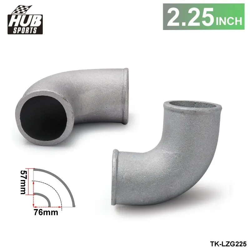 

2.25" Cast Aluminium Elbow Pipe 90 Degree Intercooler Turbo Tight Bend For Toyota rav4 HU-LZG225