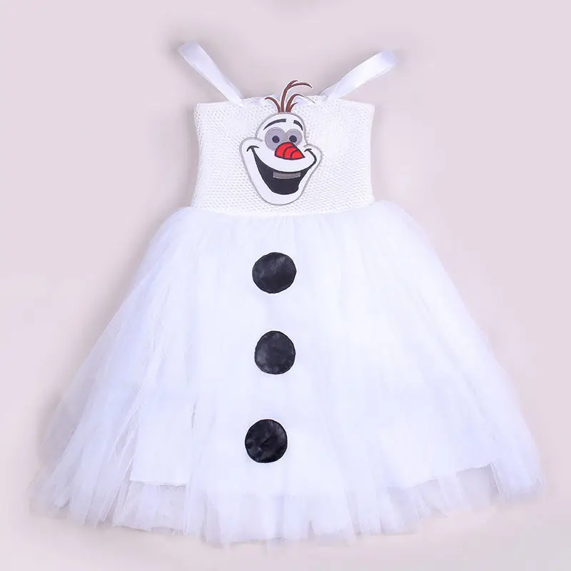 2016 Summer New White Cartoon Snowman Olaf Kids Girls Baby