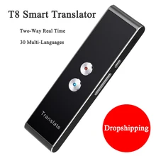 Портативный T8 умный голосовой переводчик для дропшиппинг(можно отправить из США, Великобритании, Германии, Италии, Франции, Испании