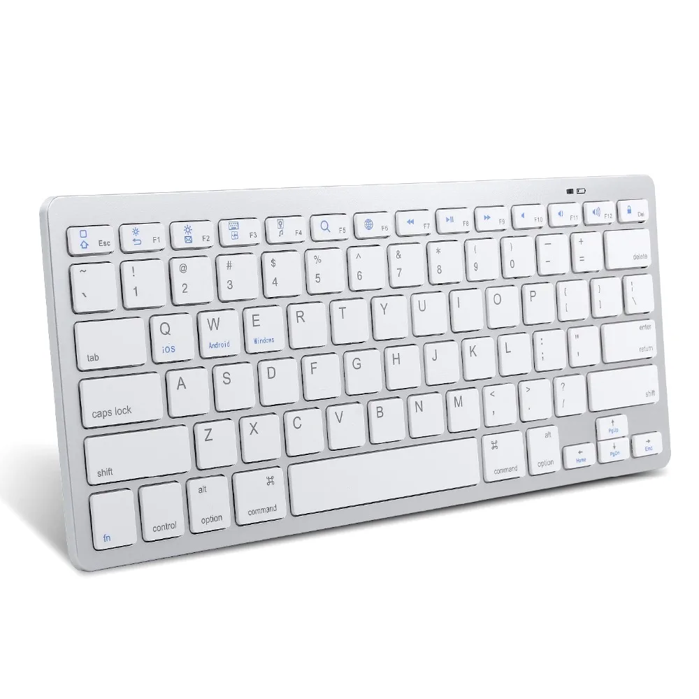 

Russian French Arabic Spanish Wireless Keyboard Bluetooth 3.0 Keyboard for iPad Tablet Laptop Support iOS Windows Android System