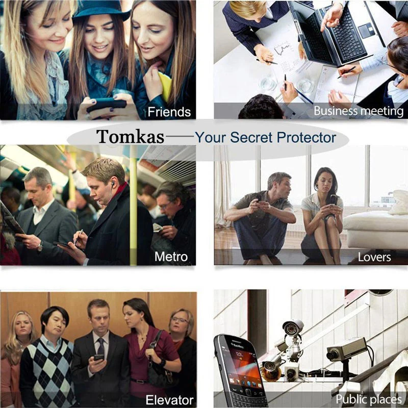 Tomkas Anti Spy Tempered Glass For iPhone 5 5s SE 6 6s 7 8 Plus Screen Protector Privacy Film For iPhone 5 6 7 8 Plus Glass      (6)