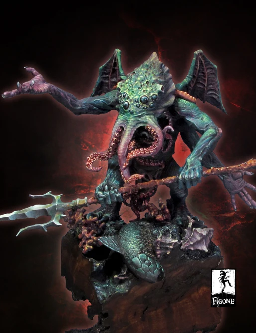 [Loong Way Miniatures] Figone Cthulhu, Le dormeur de R Lyeh(не inculd the base) полимерная миниатюра