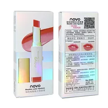 NOVO Lip Stick Set Ruby Woo Red Flower Matte Lipstick Rouge A Levres Matte Cosmetics Brands Waterproof Make Up Kiss Proof