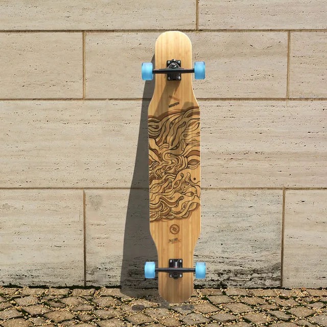 Cheap KOSTON  pro quality dancing style longboard completes  with hybrid material,46inch skateboard completed set for board walking