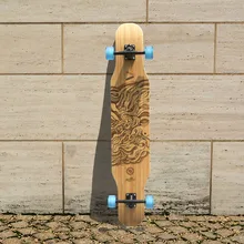 KOSTON pro quality dancing style longboard completes with hybrid material,46inch skateboard completed set for board walking