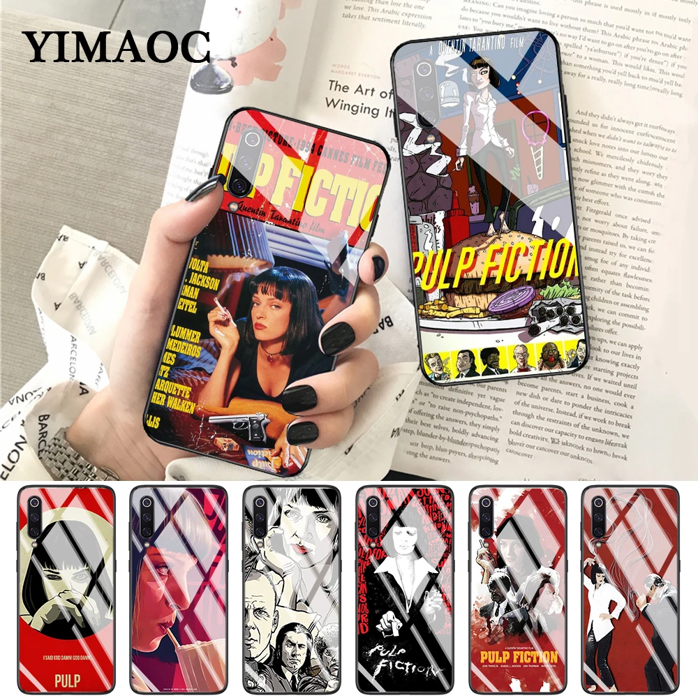 

YIMAOC PULP FICTION MOVIE POSTER Unbelievable Glass Case for Xiaomi Redmi 4X 6A note 5 6 7 Pro Mi 8 9 Lite A1 A2 F1