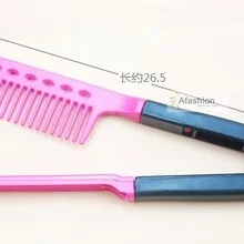 1 шт. волос V гребень лечение волос Уход Комбс Профессиональный бразильский индийский укладки волос инструменты