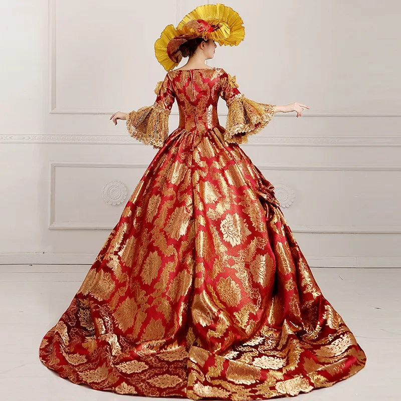 Halloween costumes for women adult queen costumes edwardian dresses medieval princess victorian cosplay costume plus size-4