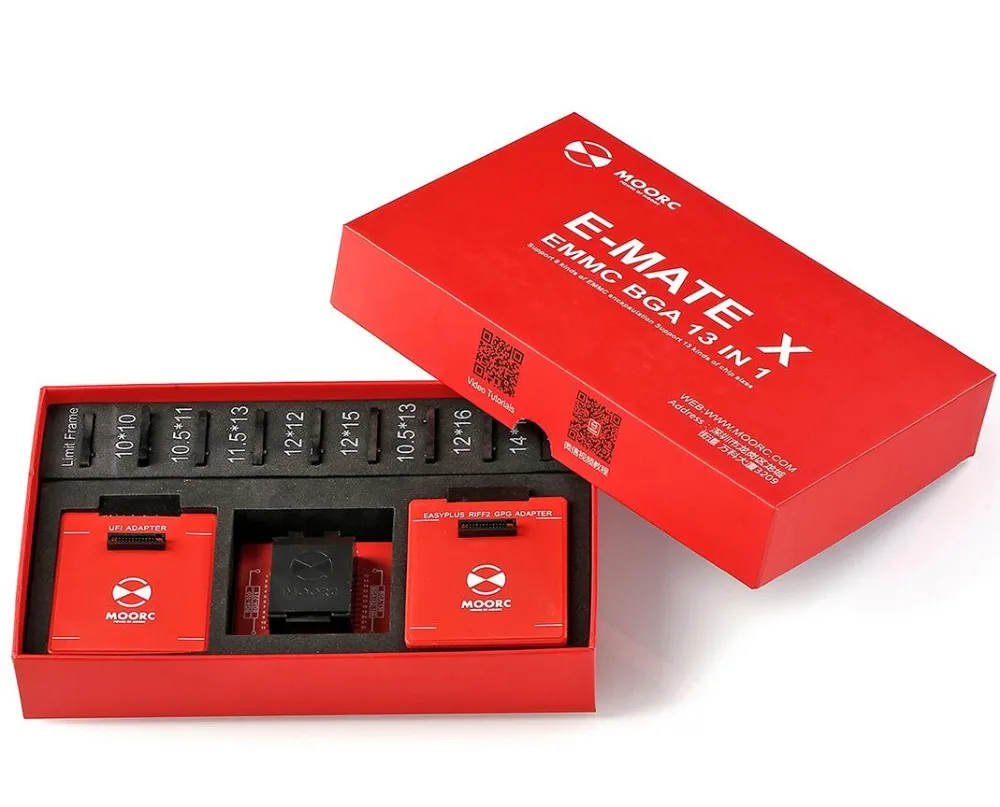 MOORC E MATE X EMMC EMATE BGA 13 в 1 для riff легкий JTAG plus ufi Медуза pro и emmc atf box