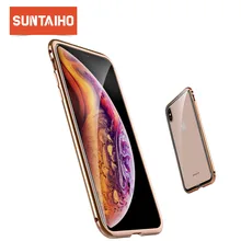Suntaiho for iphone XR case Phone cover for iphone 7 plus case Metal + glass luxury phone case for iphone XS Max case 8 Plus Suntaiho for iphone XR case Phone cover for iphone 7 plus case Metal + glass luxury phone case for iphone XS Max case 8 Plus