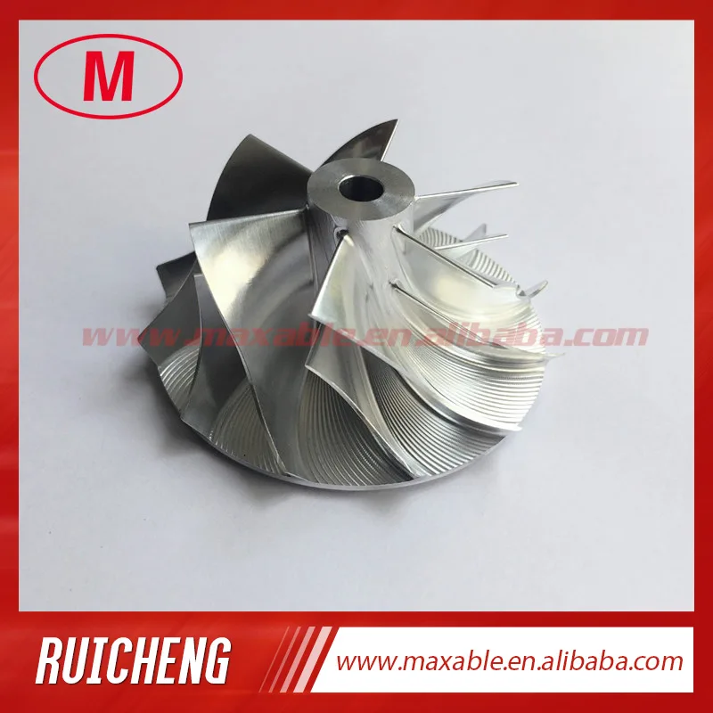 TF035 14G 49377-00015 39.40/50.97mm 6 + 6 블레이드 고성능 터보 빌렛/밀링/aluminum2618 압축기 휠 for49135-03410
