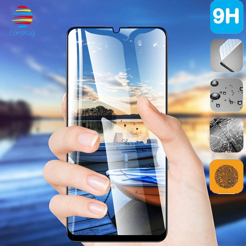 

Tempered Glass For Huawei P Smart 2019 P30 Lite P20 Pro Honor 10 10i Lite Plus Full Coverage Screen Protector Full Cover Glass