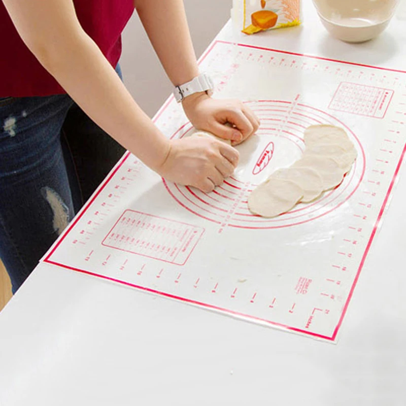 

Hoomall Thicken Plastic Baking Mats Kitchen DIY Pizza Mat Baking & Pastry Tools Rolling Non-stick Cooking Bakeware Liners Pads