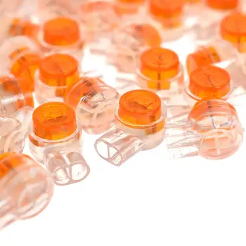 

200pcs Connector Crimp Connection Terminals K1 Connector Waterproof Wiring Ethernet Cable Telephone Cord Terminals Yellow
