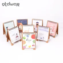 1PC Cute Little Fresh Cartoon Animals Series Mini Table Desk Calendar Office Learning Schedule Table for Kids Study Planning