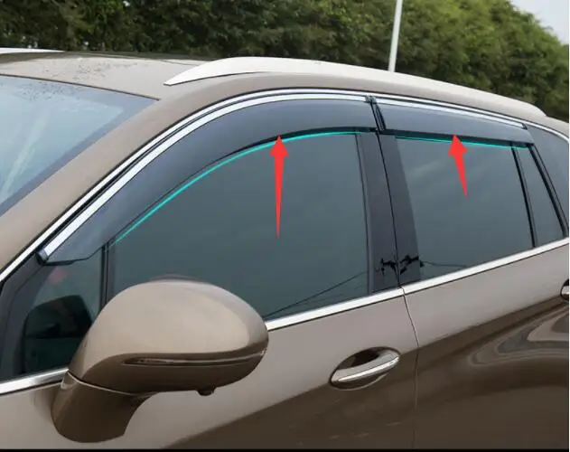 

For Buick Envision 2014-2018 Window Visor Car Rain Shield Awning Trim Cover Side Window Deflector Door Rain Sun Shield