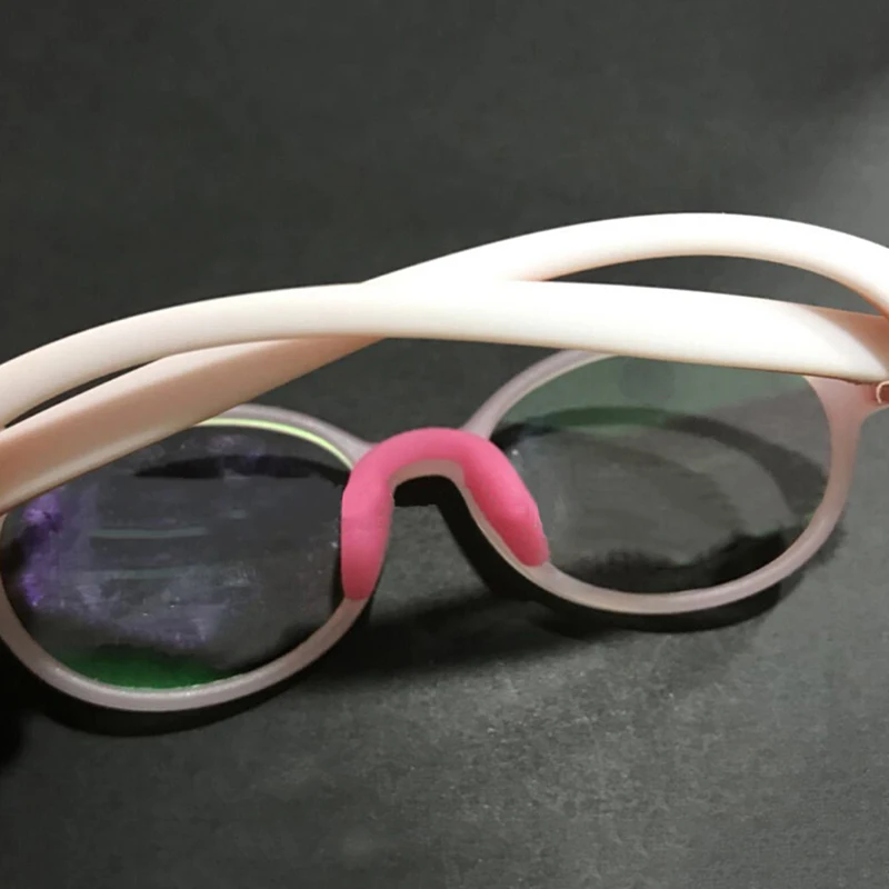

New 1 PC U Shape Anti-Slip Nose Pad Silicone Stick On Pad Eyeglass Sunglasses Eye Glasses Accessories 10 Colors