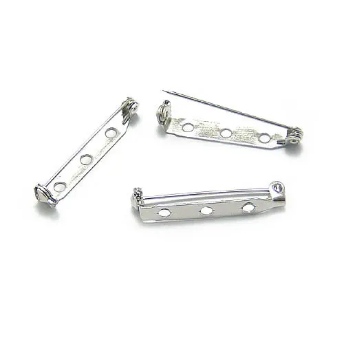 Imitation Rhodium 30268) 50 шт. длина 25 мм 33 мм античная бронза Железный безопасный крепеж основа для броши булавки брошь назад ювелирные изделия фурнитура Аксессуары - Цвет: Imitation Rhodium