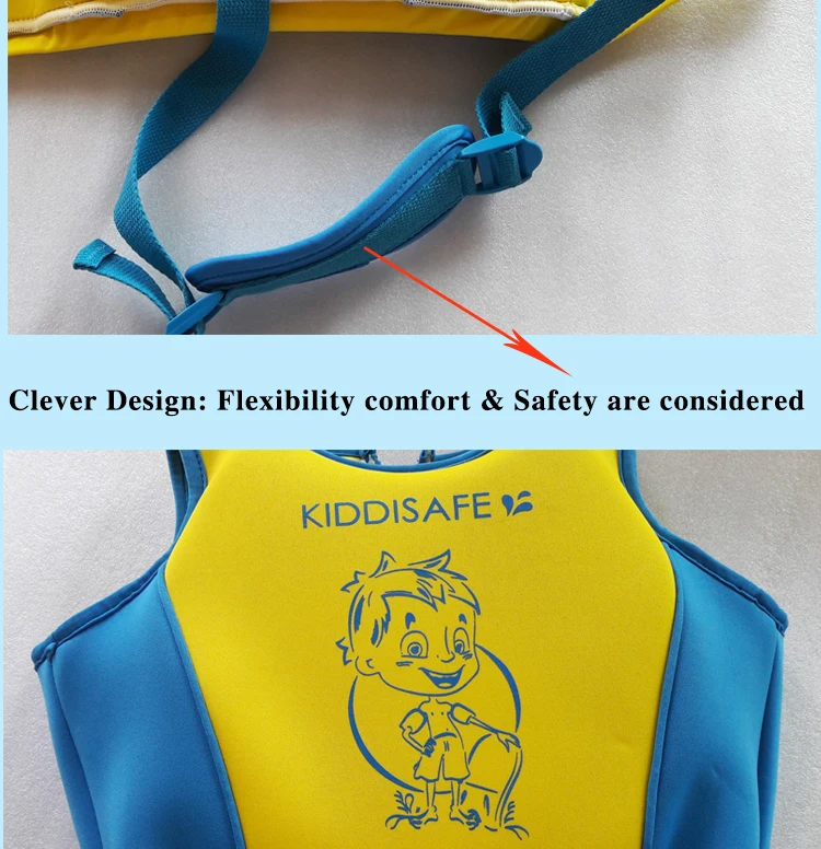 KIDDISAFE детский спасательный жилет для мальчиков и девочек, детский купальный костюм для плавания на лодках, неопреновый плавучий жилет из пены EPE