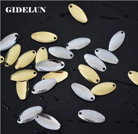 

free shipping 50pcs/lot fishing spoon lure spinner bait fishing accessory 2.3cm/2.5cm 0.8g blade lure metal lure fishing tackle