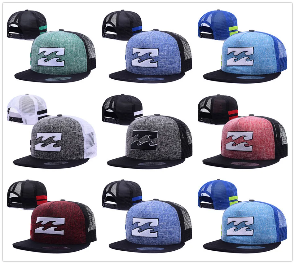 Новая наружная пара волнистый узор вышивка хлопок Лето Хип-хоп прилива повседневная мужская и женская крутая шапка с сеткой Регулируемая плоская шляпа