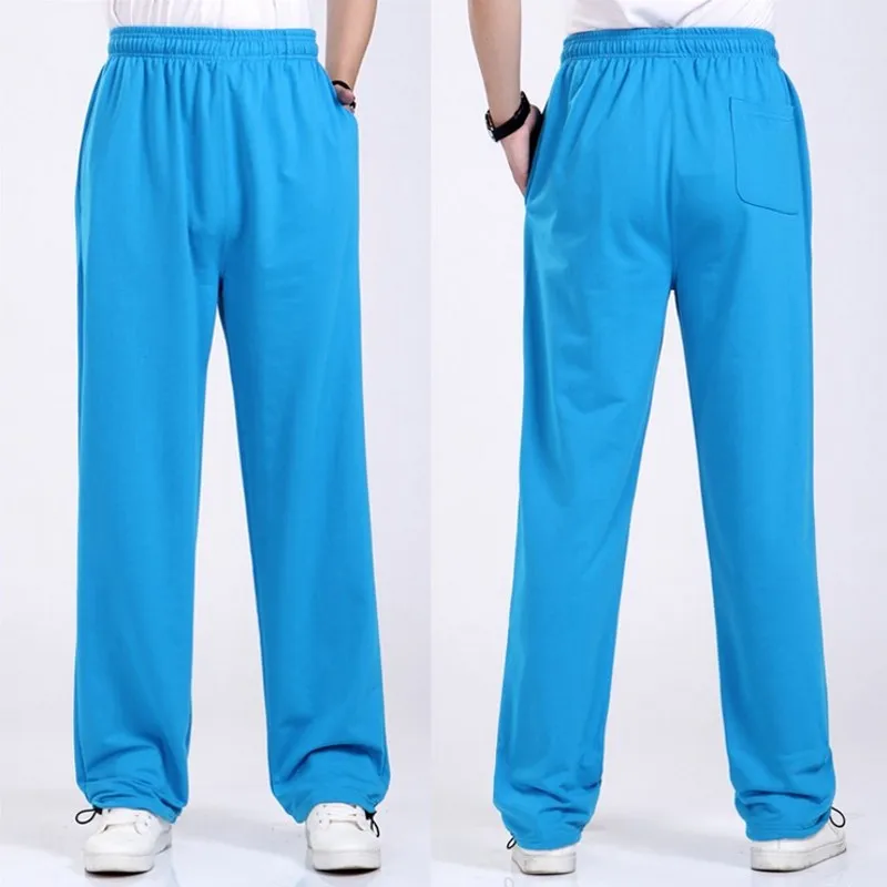 

XL-5XL Men Plus Size Pants 6XL Solid Baggy Loose Elastic Pants Cotton Sweatpants Casual Pants Trousers Large Big Plus Size 5XL