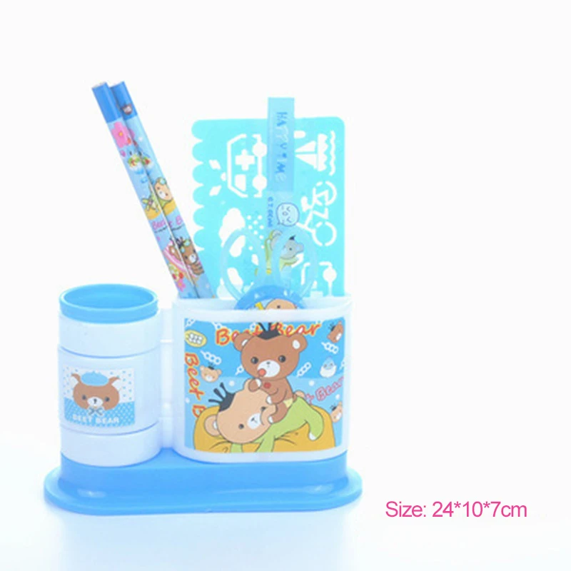 

Many Function Rotate Pen Container Children Stationery Suit Pupil Learning Goods Kindergarten Sports Meeting Prize Gift